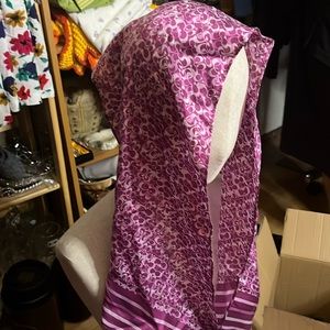 Silk Coach skinny scarf